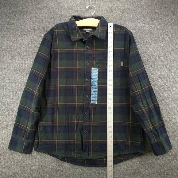 Eddie Bauer Men's Button Up Shirt Multicolor Plaid Large Flannel Cotton - Picture 11 of 13